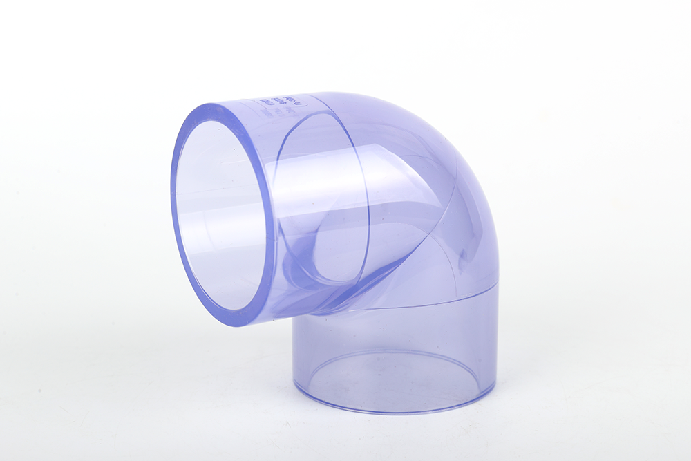 修水透明 90 度弯头